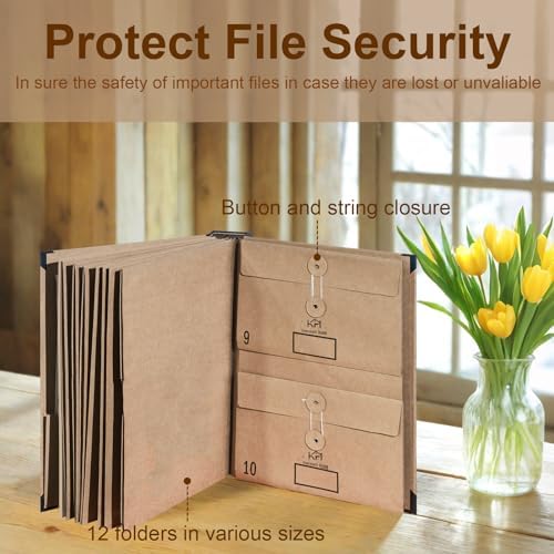 Expandable Important Document Organizer with Labeled Pockets - Image 6