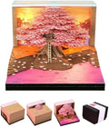 3D Calendar 2027,3D Memo Pad Time Piece Calendar 2027 Creative Desk Calendar Art Paper Sculpture Cherry Blossom Tree, 2027 Tear Off Calendar DIY Decorative Gift by Easolay