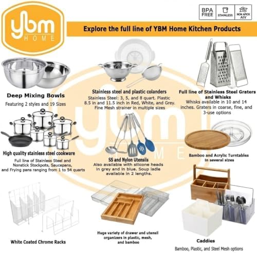 YBM HOME Office Round Desk Steel Mesh Pencil Cup Pen Holder Silver, 2210-6 Pack of 6 - Image 4