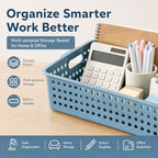 8 Pack Classroom Paper Basket, A4 Organizing Boho Trays for Teachers Students, Fun Turn-in Bins, Classroom Storage Plastic Organizer Holder for Office Desk Room Trays - Image 4
