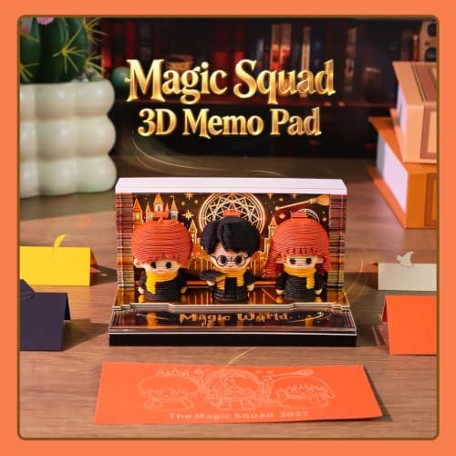 3D Calendar 2027,Time Piece Calendar 2027,Magic Squad 3D Art Notepad Calendars,3D Memo Pad,Tear Away Calendars,Christmas Gift,New Year Gift(Magic Squad) - Image 2