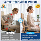 Car Seat Cushion Office Chair Cushion with Lumbar Support Pillow - Image 5