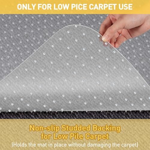 PHOUZIN Office Chair Mat for Carpet, Heavy Duty Desk Chair Mat 36" x48“ - Image 7