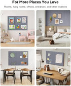48" x 36" Large Cork Bulletin Board Tiles, Peel and Stick Felt Wall Panels for Vision, Message Center, Picture and Prayer Board for Office, Dorm, Room and Desk Decor(Soft Gray) - Image 7