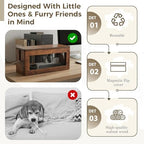 Chunful Extra Large Cable Management Box, 16'' Wood Cord Box Organizer with Ventilation Nets & Organizer for Power Strip, TV Wires & Desk Cable Storage, Magnetic Lid Hide Floor Cables - Image 4