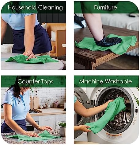 Avalon Towels Microfiber Cleaning Cloths (Value Pack of 100) - Size 12 x 12 Inches, Highly Absorbent Cleaning Rags, Lint Free, Reusable and Washable, Microfiber Towels for Cars - Image 3