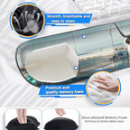 Large Gaming Mouse Pad+ Keyboard Wrist Rest Set, Ergonomics Memory Foam Mouse Mat Wrist Rest Support for Home Office, Waterproof Extended Mousepad 31.5x11.8in, Highland Cow Desk Pad - Image 4