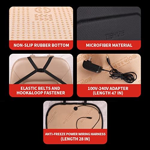 Heated Seat Cushion for Office Chair with Temperature Control and Timer, Back and Seat Heating - for Office/Home Use - Image 5