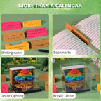 3D Calendar 2027 with Light Tear Away Timepiece Calendar for Desktop Decor - Image 2