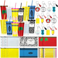 Potchen 12 Set/36 Pcs Back to School Teachers Gifts Bulk, 24 oz Tumbler by Potchen