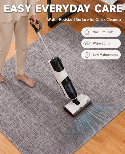 Funwheat Office Chair Mat with Lip for Hard Floors, 36 x 48 in, Dark Grey - Image 6