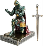 Knight Pen Holder Desk Organizer Office Decor Letter Opener for Desk Green by HDMbigmiHomeDecorations