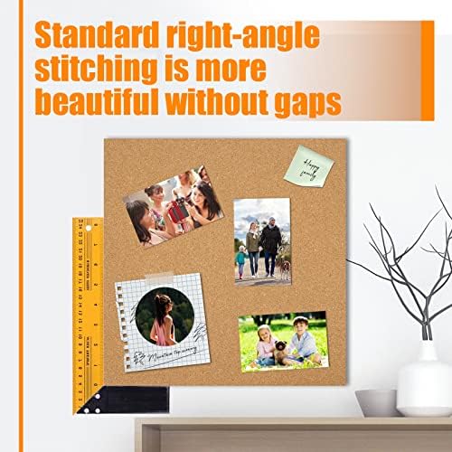 Cork Board Tiles 12"x12" - 1/2" Thick - 8 Pack Cork Tiles - Bulletin Board - Mini Wall (8pack) (8pack 30.5 * 30.5 * 1.2) - Image 3