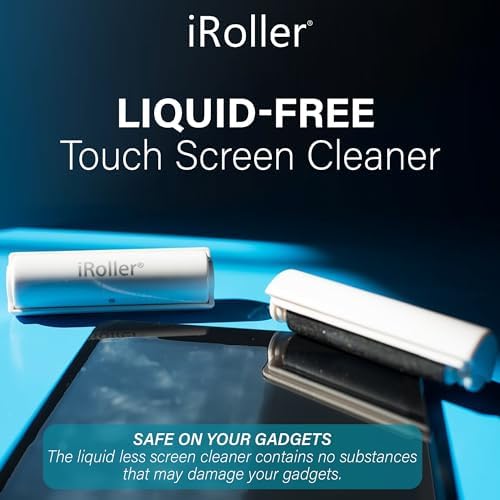 Screen Cleaner by iRoller - Pack of 12 - No Need for Spray or Wipes, Liquid Free - Reusable & Washable -Portable iPad Screen Cleaner for Touchscreen- Ideal for Smartphone, MacBook, Monitor - 3.5" - Image 3