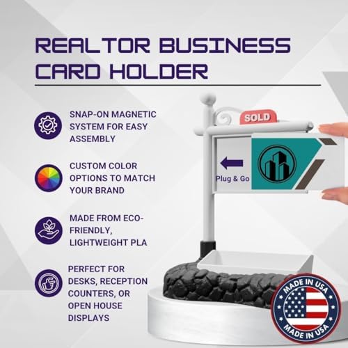 Custom Real Estate Business Card Holder | Realtor Card Holder – SOLD Sign for Real Estate Broker & Agents | Realtor Marketing | Realtor Gift (Design 9) - Image 3