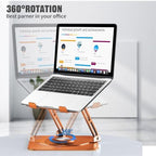 Laptop Stand for desk(360°Rotating),Aluminum laptop Riser for 10-16"Laptops - Image 2