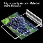 BlueValley Acrylic Sign Holder 5x7 Vertical – 12 Pack Double Sided Clear Plastic Display Stand for Table Menu, Flyer, Photo, Document – Standing Desktop Frame for Office, Retail, Home, Commercial Use - Image 4