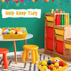 Hoteam 10 Pack Flat Bins Paper Trays,Yellow,13.78 X 9.84 X 3.15 Inch - Image 6