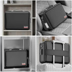 DocSafe Fireproof Document Box Hard Case with Lock ＆ Accordion File Folder - Image 6