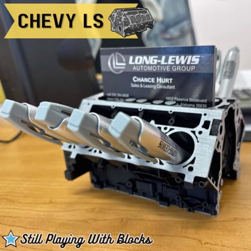 Sands3D Chevy LS Business Card Holder Desk, Office Desk Accessories For Men, Desk Decor Mechanic Gift, Car Accessories, Mini V8 Engine, V8 Engine Model Kit, Mechanic Accessorie - Image 4