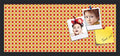PinPix 28x12 inch Cork Bulletin Board. This Decorative Framed Pin Board Comes with Diamond Pattern in Red and Orange Design and Satin Black. Ideal for Home, Office Decor or School (PinPix-331) by PinPixBulletinBoards