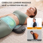 CHANCEE Cordless Electric 3 in 1 Lumbar Support Pillow with Heat (Black) - Image 5