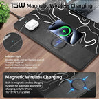 Magnetic Wireless Charging Mouse Pad, 31.5"x15.8" XXL Desk Mat - Image 2