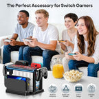Switch 2/1/OLED RGB Organizer Station with Controller Charging Dock, Switch Storage Stand, Joycon 1/2 Charger, Gaming Accessories Holds TV Dock, 16 Game Cases, 18 Game Cards, and 2 Pro Controllers - Image 6