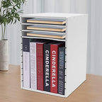 11 Slots Desktop File Sorter Paper Organizer Mail Organizer with Adjustable Drawer Literature Organizer Vertical Desktop Sorter Letter-size Shelves Durable Laminate Finish for Office School & Home - Image 4