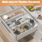 Bamboo Drawer Dividers, Adjustable Drawer Organizers, Fits 17.6–21" Drawers - Image 2