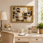 24x36 Cork Bulletin Board with Vintage Gold Ornate Frame for Notes Memories - Image 6