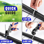 400PCS (8" 12") Heavy Duty 304 Stainless Steel Cable Tie Gun Kit - Image 6