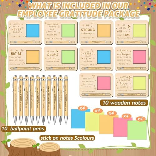 Kosiz 10 Set Wooden Sticky Note Holder Kit - Image 3