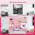 Pink Peg Board, 24"x36" Pegboard Wall Organizer, Includes 6PCS Pink Peg Boards and Accessories, Plastic Peg Board Panels for Craft Room, Office, Kitchen, Gaming Room - Image 5