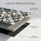 48"x60" Office Chair Mat for Hardwood Floor, Non-Slip Brushed Quartz - Image 4