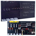 Wallmaster Garage Pegboard Storage Organizer - 48pcs Pegboard Hooks Set by Wallmaster