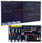 Wallmaster Garage Pegboard Storage Organizer - 48pcs Pegboard Hooks Set by Wallmaster
