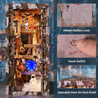 MiniCity Aerospace Foundry Book Nook Kit, Wooden Miniature House with LED - Image 6