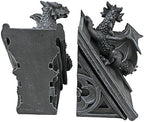 Design Toscano Castle Dragon Gothic Decor Decorative Bookend Statues, 8 - Image 4