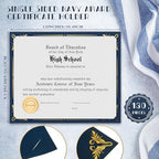 Fainne Certificate Holder Foil Border Bulk 8.5 x 11 Inch,130 Pcs - Image 2