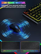 Mouse Pad with Foldable Phone Holder & Wireless Charger, XXL RGB Gaming Mousepad 31.5"x15.8" Large Desk Mat for Keyboard, Black Desk Pad with Dual Qi Charging Station | 11 Colors 5 Modes | Waterproof - Image 6
