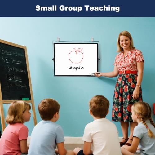 TSJ OFFICE Small White Board - 18 X 14 Inches Black Framed Dry Erase Board - Image 5