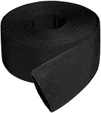 1.5" ID Nylon Protective Hose Sleeve, Nylon Protective Sleeve Nylon Protective Sheath Nylon Cable Cover for Welding Torch Hydraulic Hose, 25' Length, Black by chgidasl