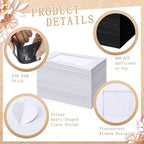 Uiifan 300 Pcs Window Gift Card Envelopes 4x2.8 Inch,Black and White - Image 2