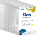 20 Pcs Acrylic Sign Holder 8.5 x 11, Vertical Wall Mount Sign Holders by KSacry