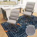 chakme Office Chair Mat for Hardwood Floor, 48"x36" Easy Glide Computer Desk Mat Protector for Rolling Chair Under Desk Rug Nonslip Backing, Machine Wash, (Floral) - Image 5