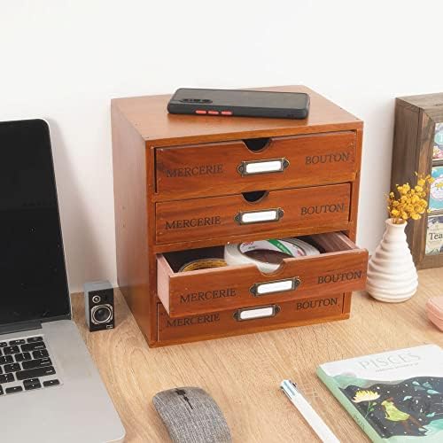 Small Wooden Drawers Wooden Box with Drawer Brown - Image 2