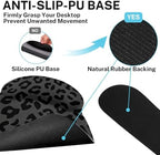 Britimes Keyboard Mouse Pad Set, 4 in 1 Desk Mat Set, Grey Leopard Cheetah - Image 5