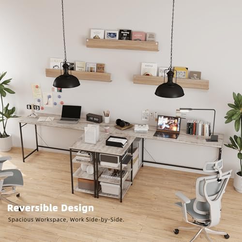YOSHOOT 63" L Shaped Computer Desk, Gaming Desk - Image 3