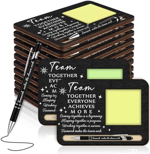 Kosiz 10 Set Wooden Sticky Note Holder Kit, Team, Black by Kosiz